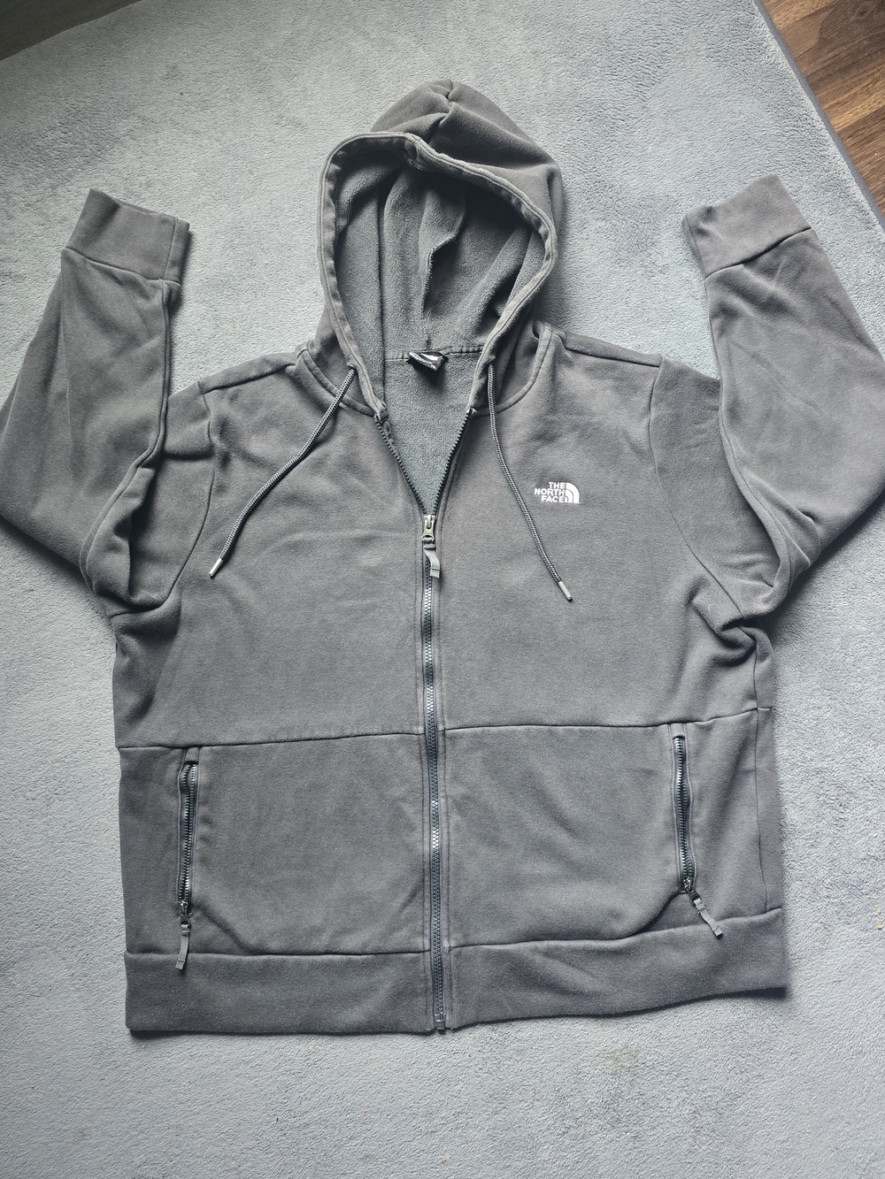 The North Face Men’s Gray Full-Zip Hooded Jacket
